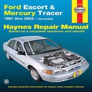 Cover of: Haynes Ford Escort  Mercury Tracer 1991 Thru 2002
            
                Haynes Repair Manuals Paperback