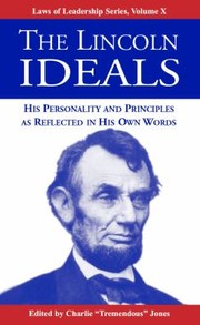 Cover of: The Lincoln Ideals
            
                Laws of Leadership