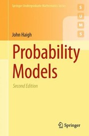 Cover of: Probability Models
            
                Springer Undergraduate Mathematics Series