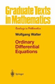 Cover of: Ordinary Differential Equations
            
                Graduate Texts in Mathematics