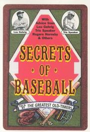 Cover of: Secrets of baseball told by big league players