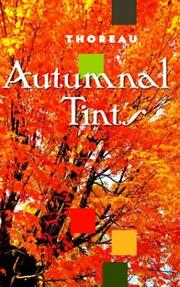 Cover of: Autumnal tints