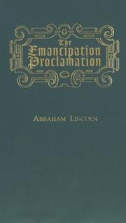 Cover of: The Emancipation Proclamation
