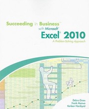Cover of: Succeeding In Business With Microsoft Excel 2010 A Problemsolving Approach