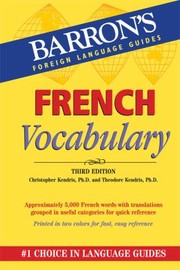 Cover of: French Vocabulary