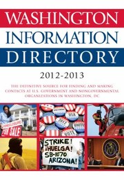 Cover of: Washington Information Directory 20122013