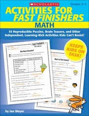 Cover of: Math Grade 23
            
                Activities for Fast Finishers