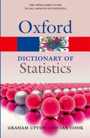 Cover of: A Dictionary of Statistics
            
                Oxford Paperback Reference