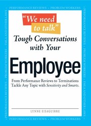 Cover of: We Need to Talk Tough Conversations with Your Employee
            
                We Need to Talk