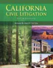 Cover of: California Civil Litigation WSg With Study Guide