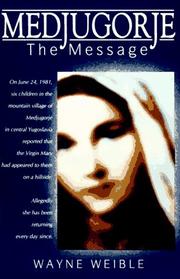 Cover of: Medjugorje by Wayne Weible