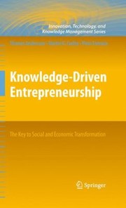 Cover of: KnowledgeDriven Entrepreneurship
            
                Innovation Technology and Knowledge Management by 