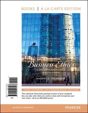 Cover of: Business Ethics Concepts And Cases Books A La Carte Edition by 