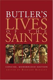 Cover of: Butler's Lives Of The Saints by Bernard Bangley