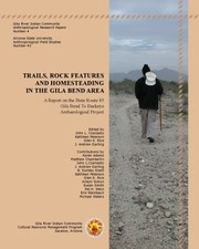 Cover of: Trails Rock Features and Homesteading in the Gila Bend Area