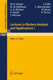 Cover of: Lectures in Modern Analysis and Applications I
            
                Lecture Notes in Mathematics