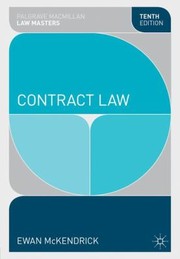 Cover of: Contract Law
            
                Palgrave MacMillan Law Masters