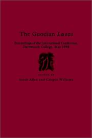 Cover of: The Guodian Laozi: Proceedings of the International Conference, Dartmouth College, May 1998 (Early China Special Monograph Series, No. 5)