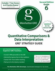 Cover of: Quantitative Comparisons  Data Interpretations
            
                Manhattan GRE Preparation Guide Quantitative Comparisons  Data Interpretation