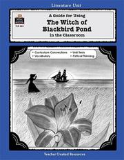 Cover of: A Guide for Using The Witch of Blackbird Pond in the Classroom