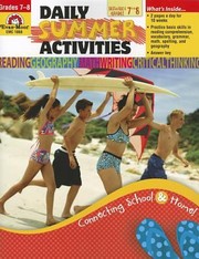 Cover of: Daily Summer Activities Moving from 7th to 8th Grade
            
                Daily Summer Activities