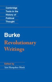 Cover of: Revolutionary Writings
            
                Cambridge Texts in the History of Political Thought