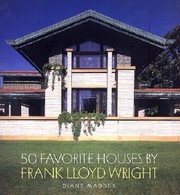 Cover of: 50 Favorite Houses By Frank Lloyd Wright