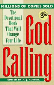 Cover of: GOD CALLING