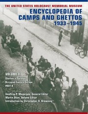 Cover of: The United States Holocaust Memorial Museum Encyclopedia of Camps and Ghettos 19331945 2 Volume Set by 