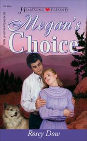 Cover of: Megan's Choice (Heartsong Presents #204)