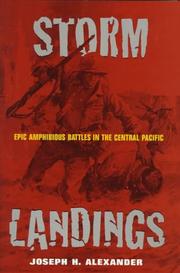 Cover of: Storm landings: epic amphibious battles in the Central Pacific