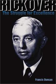 Cover of: Rickover: The Struggle for Excellence