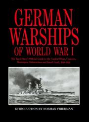 Cover of: German warships of World War I by introduction by Norman Friedman.