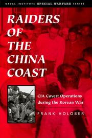 Cover of: Raiders of the China coast: CIA covert operations during the Korean War