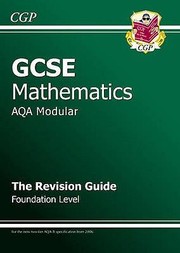 Cover of: GCSE Maths AQA Modular Revision Guide  Foundation