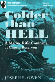 Cover of: Colder Than Hell by Joseph R. Owen