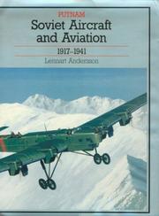 Cover of: Soviet aircraft and aviation, 1917-1941 by Andersson, Lennart