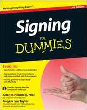 Cover of: Signing for Dummies with Video CD
            
                For Dummies Lifestyles Paperback by 