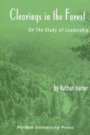 Cover of: Clearings in the forest: on the study of leadership