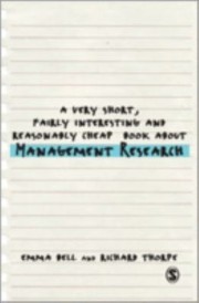 Cover of: A Very Short Fairly Interesting and Reasonably Cheap Book About Management Research
            
                Very Short Fairly Interesting  Cheap Books