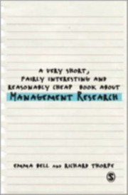 Cover of: A Very Short Fairly Interesting and Reasonably Cheap Book About Management Research
            
                Very Short Fairly Interesting  Cheap Books by 