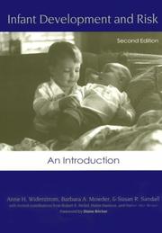 Cover of: Infant Development and Risk by Anne H. Widerstrom, Barbara A. Mowder, Susan R. Sandall, Robert E. Nickel, Helen Harrison, Harriet Able-Boone