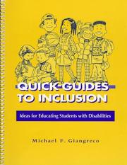 Cover of: Quick-guides to inclusion: ideas for educating students with disabilities