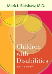 Cover of: Children with Disabilities by Mark L. Batshaw