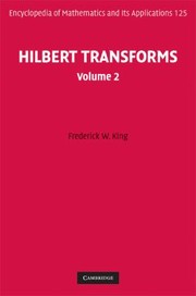 Cover of: Hilbert Transforms Volume 2
            
                Encyclopedia of Mathematics and Its Applications