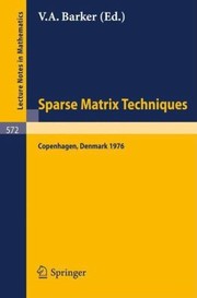 Cover of: Sparse Matrix Techniques
            
                Lecture Notes in Mathematics