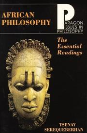 Cover of: African philosophy by Tsenay Serequeberhan [editor].