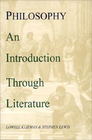 Cover of: Philosophy: An Introduction Through Literature