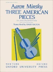 Cover of: Three American Pieces
            
                Oxford Music for Viola