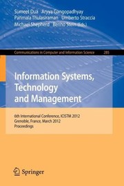 Cover of: Information Systems Technology and Management
            
                Communications in Computer and Information Science